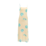 Shopmocho Women Sexy Dress Streetwear New Summer Strap Fashion Sleeveless Blue Print Dresses Casual Slim Club Party Elegant Dresses Female