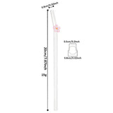 Shopmocho 5Pcs 8mm Glass Straw Reusable Drinking Straws Cute Flower Heat-Resistant Straw For Festival Party Wedding Cocktail Bar Beachs