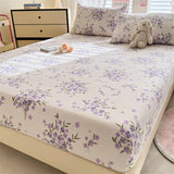 SHOPMOCHO Bonenjoy Elastic Fitted Sheet Floral Style Bedsheet Soft Bed Cover Home Bed Linen Sheets drap de lit (Pillowcase Need Order)