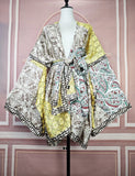 Shopmocho Elegant Floral Summer Sexy Lady Beach Bikini Mini Kimonos Plus Size African Women Fashion Swimwear Loose Cardigans Clothes