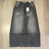 Shopmocho Streetwear New Harajuku Solid Color Washed Baggy Jeans Men Y2K Fashion Retro Punk Casual Joker Gothic High Waist Wide Leg Pants