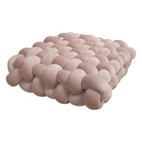 SHOPMOCHO Square Knot Stuffed Cushion Nordic Aesthetic Pillow Decorative Plush Pillow Office Sleeping Floor Windowsill Back Cushion Decor