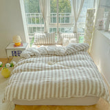 SHOPMOCHO Ins Bedding Set with Pillowcase bed sheet Single Full Size Bed Linen Duvet Cover Set Queen/King Double Comforter Cover