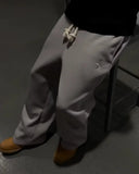 SHOPMOCHOY2K American New Harajuku Vintage Loose Double Waist Sweatpants Men Streetwear Hip Hop Popular Letters Embroidered Casual Pants