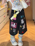 Shopmocho Summer Women Shoujo Jorts Abi Tide Harajuku Korean Jeans Shorts Kpop 2000s Stylish Denim Pants Grunge Y2k Japanese Streetwear