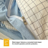 SHOPMOCHO Home Quality Bedding Set Soft Cotton Duvet Cover Pillowcase Flat Sheet 3pcs Set Home Textiles Bedding Adjustable 0.9-1.2m Bed 이불