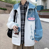 Shopmocho Korean Fashion Blackpink Long Sleeve Harajuku Zip Up Hooded Sweatshirts Top Autumn Kawaii Women's Clothing 2025 Streetwear