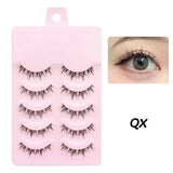 Shopmocho New Manga Lashes Soft Natural Eyelashes Thick False Eyelashes Manga Eyelashes Daily Dating Makeup Eyelashes Lashes Wispy