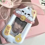 Shopmocho Kawaii Photocard Holder Kpop Photo Card Organizer Idol Photo Cards Display Supplies Photo Protector Sleeve Student Stationery