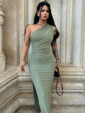 Shopmocho Summer Maxi Dress Women Sexy Split Fashion Sleeveless Backless Slim Dress Female Casual Streetwear Club Elegant Party Dresses