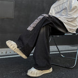 SHOPMOCHO Jeans Men's Ripped Baggy Denim Pants High-Quality Straight-Leg Jeans Spring 2026 Fashion Street Mop Trousers Loose Fit