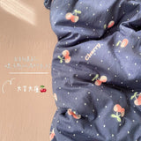 SHOPMOCHO Ins Girls Strawberry Bedding Sets 2025 New Queen Size Bed Sheet Set Duvet Cover Set With Pillowcase No Filling