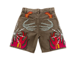 SHOPMOCHO Embroidered Shorts Y2K Streetwear Man Woman Clothing Harajuku Hip Hop Baggy Denim Gym Shorts Gothic Summer Basketball Shorts