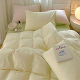 Shopmocho 100% Cotton Duvet Cover Set Double Skin Friendly Quilt Cover Set Comforter Covers Pillowcase Bedding Set Custom Size No Sheets