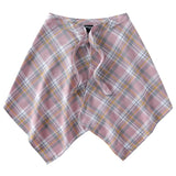 Shopmocho Fashion Tassel Hip Hop Irregular Men and Women Fake Shirt Hem Spring Autumn False Shirt Skirt Half-body Plaid Skirts Womens Saia