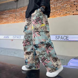 Shopmocho Child Pants 2025 New Spring Boys Trousers Teenager Autumn Fashion Clothing Kids Wide-legged Trousers Boy Letter Loose Pants