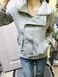 SHOPMOCHO American Hot Girl Subculture Retro Gray Sweatshirt Fashion Vintage Hooded Sweatshirt 2026 Spring And Autumn Women's Jackets