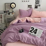 SHOPMOCHO Bedding Comforter sets Duvet Cover bedsheets set with pillowcase Bedding Linens Set for Queen/King Bed edredones de cama