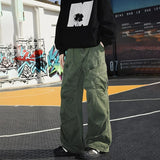 Shopmocho Spring Autumn Big Pocket Men's Cargo Pants Loose Straight Wide Leg Trousers Baggy Outdoor Workwear Pants Man Hip Hop Sweatpants