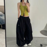 Shopmocho Oversized Black Sweatpants Women Y2K Harajuku Baggy Joggers Summer Streetwear Wide Leg Pants Korean Fashion Casual Trousers New