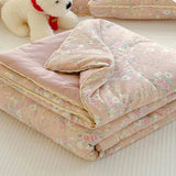 SHOPMOCHO New Sweet Printed Air-Condition Blanket Soft Skin-Friendly quilted quilt Breathable Cooling Summer Comforter Queen King Beds