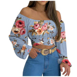 SHOPMOCHO Off Shoulder Shirts Puff Long Sleeve Y2K Crop Tops Summer Clothes Women 2026 Black White Blouse Bandage Elegant Sexy Women Shirt