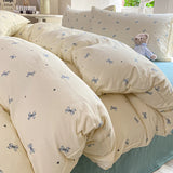 Shopmocho Floral Style Quilt Cover and Pillowcase Adults Kids Room Bedding Soft Blanket Cover Printed Duvets Cover Set housse de couette
