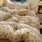 SHOPMOCHO Floral Style Duvet Cover Soft Quilt Cover Single/Double/Queen Size Comforter Covers Girls Room Bedding (Pillowcase Need Order)