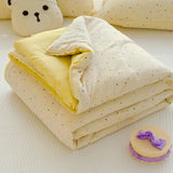SHOPMOCHO New Sweet Printed Air-Condition Blanket Soft Skin-Friendly quilted quilt Breathable Cooling Summer Comforter Queen King Beds