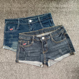 SHOPMOCHO-Summer Korean Sexy Low Waist Women Denim Shorts American Lady Y2K Elastic Slim Fit Hot Pants Female Embroidery Wrapping Jeans
