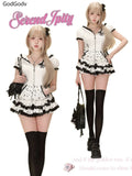 SHOPMOCHO Summer Sweet Preppy Style 2 Piece Sets Women Y2k Kawaii Lolita Design Tops + High Waist Chic Skirt Female Princess Retro Outfits
