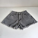 Shopmocho Jean Shorts Woman High Waist Booty Shorts Women Loose Denim Shorts Dark Gray Short Jeans Summer Street Wear Clothes XS Clothing