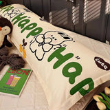 SHOPMOCHO 100% Cotton Pillow Cover Comfortable Pillow Case 90/120/150/180cm Long Bedside Cushion Cover Sweet Girl Pillow Covers Decorative