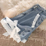 SHOPMOCHO Blue High Waist Denim Shorts for Women Youthful Cheap Classic Stretchy Kpop Japanese 2000s Style Hot XL Short Jean Pants Woman