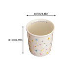 Shopmocho New ins colorful polka dot smiley face espresso cup small hand-held cup ceramic cup