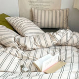 SHOPMOCHO Classic Duvet Cover Set with Pillowcases Flat Sheet Nordic Style No Comforter 2025 New Bedding Kit Double Twin Size Bed Linens