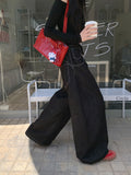 SHOPMOCHO Y2k Clothes Jeans For Woman Baggy Loose Wide Leg Distressed Washed High Waist Trousers Streetwear Casual Long Pants