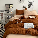 SHOPMOCHO Bedding Comforter sets Duvet Cover bedsheets set with pillowcase Bedding Linens Set for Queen/King Bed edredones de cama
