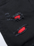 SHOPMOCHO Summer Slim Stretch Men Short Jeans Fashionable Retro Patchwork Denim Shorts Streetwear Cotton Cargo Shorts Male