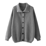 SHOPMOCHO 2025 Autumn Winter New Jersey Single breasted Men's Casual Sports Coat Solid Color Stand Collar Wweater Fleece Warm Cardigan