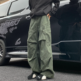 Shopmocho Spring Big Pocket Men's Cargo Pants Japanese Y2k Harajuku Loose Straight Wide Leg Trousers Baggy Pants Man Hip Hop Sweatpants