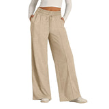 SHOPMOCHO-Women's High Waisted Wide Leg Sweatpants Casual Yoga Jogger Pants