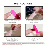 SHOPMOCHO 24Pcs Peach Blossom Press on Nails Cat's Eye Nude Glitter False Nail for Women&Girl Spring and Summer Detachable Wearable Nail