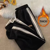 SHOPMOCHO Corduroy Men Casual Sweatpants Straight Thick Wide Leg Pants Autumn Winter Streetwear Outdoor Sports Work Joggers Trousers Male