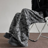 Shopmocho 2025 Spring NEW men pants Pattern Baggy Casual Sweatpants Hip Hop gothic men women wide leg trousers streetwear Fashion trend