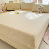 SHOPMOCHO Bonenjoy Elastic Fitted Sheet Floral Style Bedsheet Soft Bed Cover Home Bed Linen Sheets drap de lit (Pillowcase Need Order)