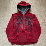 SHOPMOCHOAmerican New Skull Embroidery Super Leopard Hooded Sweater Women Y2K Gothic Hip Hop Popular Casual Joker Sweatshirt