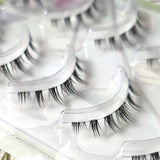 Shopmocho 5 Pairs Thick Lower Eyelashes Clear Band Under Eye Lashes Soft Lower Eyelash Handmade Manga Bottom Lashes Makeup Tools