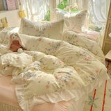 SHOPMOCHO 3pcs Provence style Duvet Cover Set (1*Duvet Cover + 2*Pillowcase, Without Core),soft fabricBedding Set