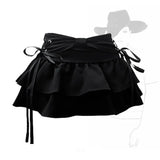 Shopmocho New Fashion Women Hot Girl Sweet Kawaii Bow Vintage Y2k Clothes American Streetwear Sexy Summer A-line Gothic Mini Denim Skirts